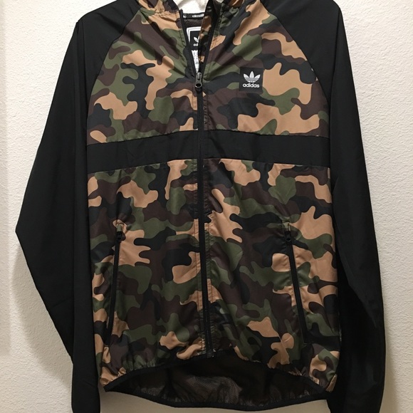 adidas originals camouflage windbreaker